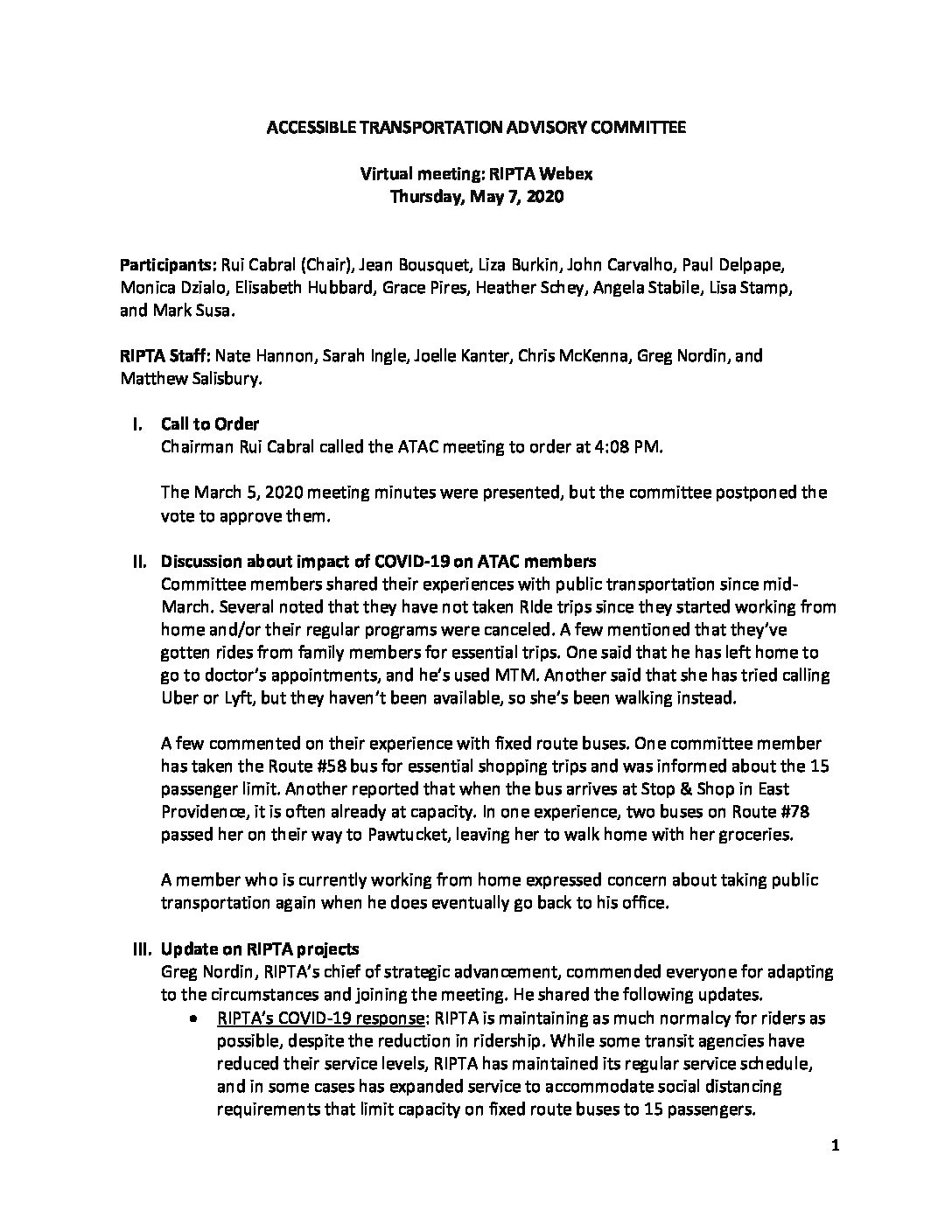 minutes approved as corrected